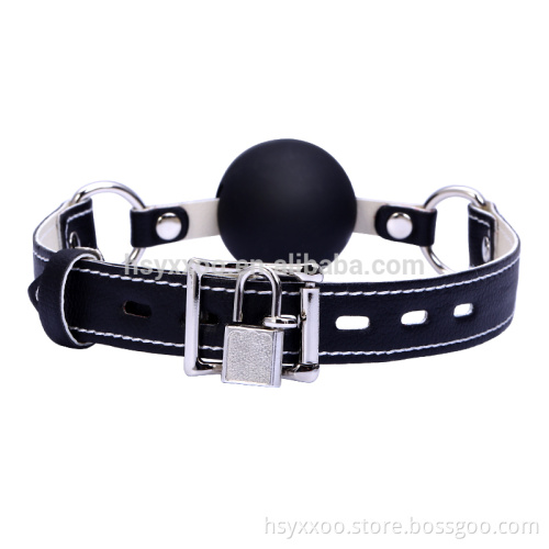 2017 hot new SM sex toy Classic Locking Ball Gag